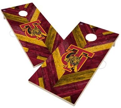 Skip's Garage Tuskegee Golden Tigers Cornhole Board Set