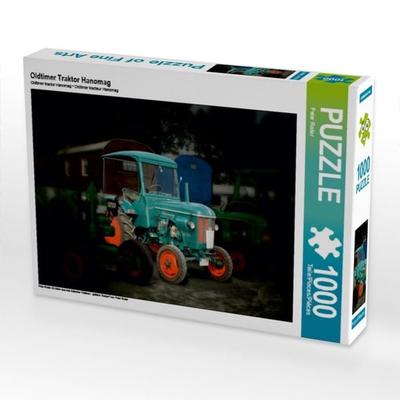 CALVENDO Puzzle Oldtimer Traktor Hanomag | 1000 Teile Lege-Größe 64x48cm Foto-Puzzle für glückliche Stunden
