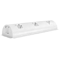 Outsunny - Gewächshaus - 300Lx80Wx45Hcm - Weiß