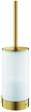 Grohe Selection WC-Bürstengarnitur 41076GN0 cool sunrise gebürstet, Glas, Wandmontage, verdeckte Befestigung
