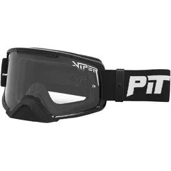 Pit Viper, Sportbrille, The Exec Brapstrap Goggle - Clear (Black, Black Transparent, Klar), Transparent, Schwarz