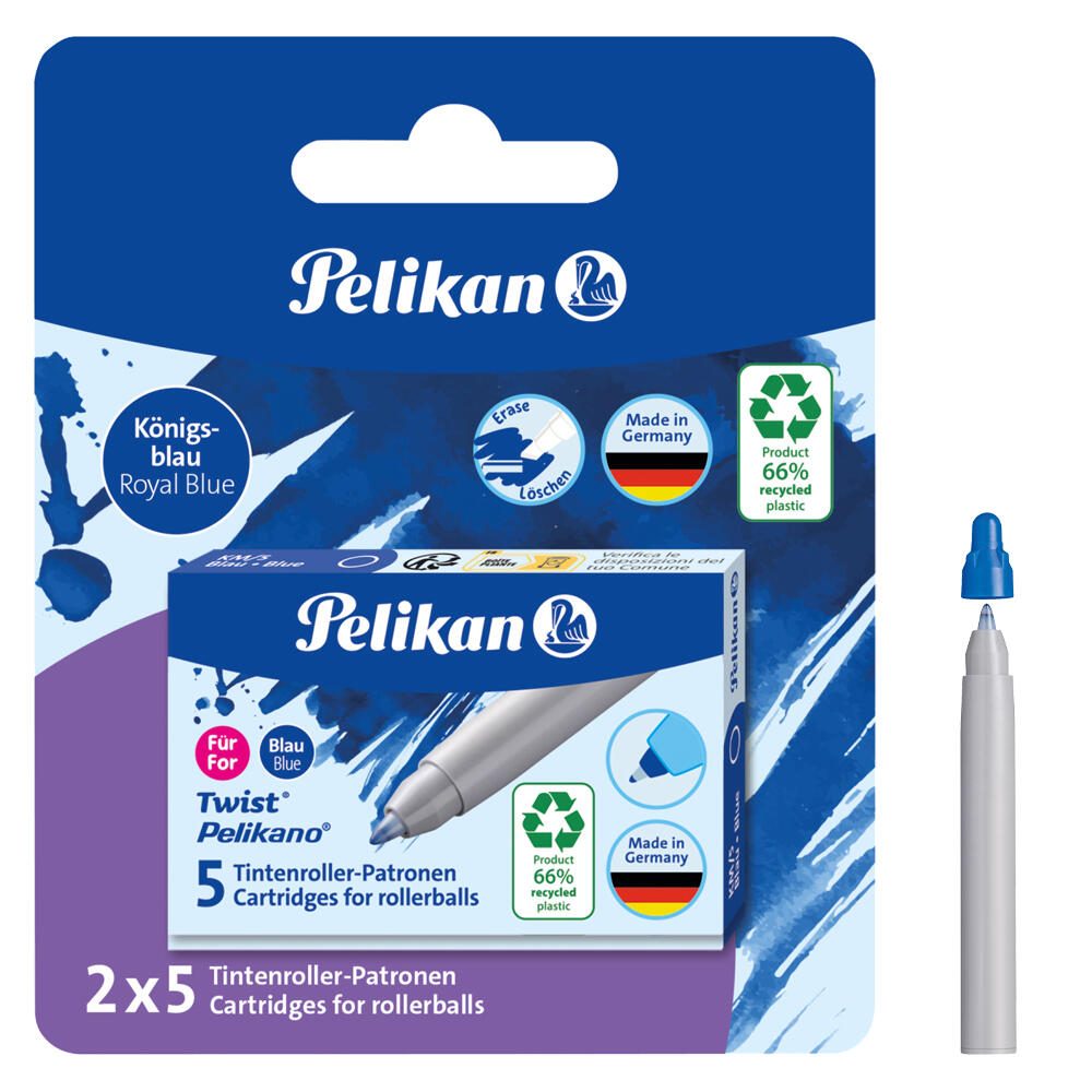 Pelikan Tintenrollerminen blau 400191595