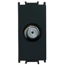 TV Satellitenneinsatz schwarz 1modul 1db TV Steckdose Satellitendose SAT Dose Ersatzteil KM16SB TEM PD12 Einsatz KM16SB-B