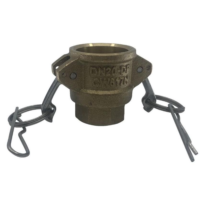 BRW Mutterteil Typ D KAMLOK aus Messing mit BSPP Innengewinde, flachdichtend (19 mm) (74846270)