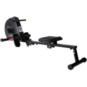 Christopeit Rudergerät Cambridge II, Stahlrahmen, bis 120 kg, klappbar, mit LCD-Display, 4-stufiger Seilzug