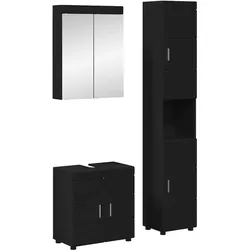 vidaXL, Badmöbelset, Maxwell Sink base +mirror cabinet +tall cabinet