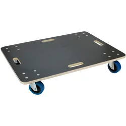 ECD Germany Transportroller 60x80 cm bis 800 kg, Siebdruckplatte & PP-Räder, robuster Möbelroller Rollbrett für Umzug & Möbeltransport