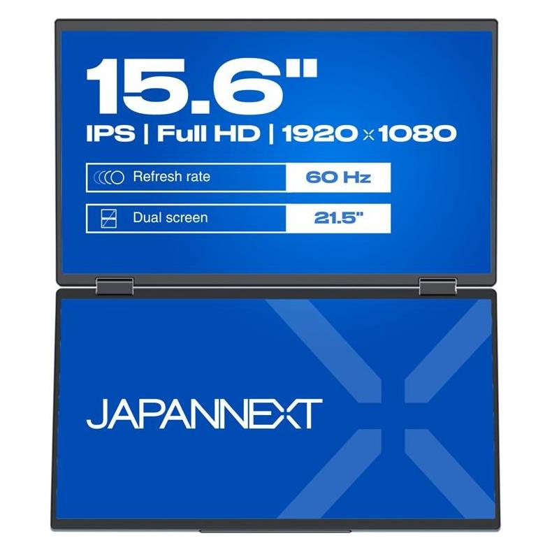 Japannext 39,6cm JN-DMD-IPS156F Dual-Monitor M-Touch FHD (1920 x 1080 Pixel, 15.60") (JN-DMD-IPS156F)