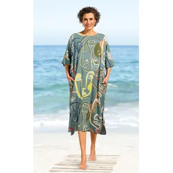 Viskose-Kaftan in Druck salbei in Größe 36-42 von DW-Shop, Salbei, 36-42