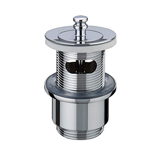 Wirquin 30723429 afvoergarnituur voor wastafel met push-open ventiel in messing