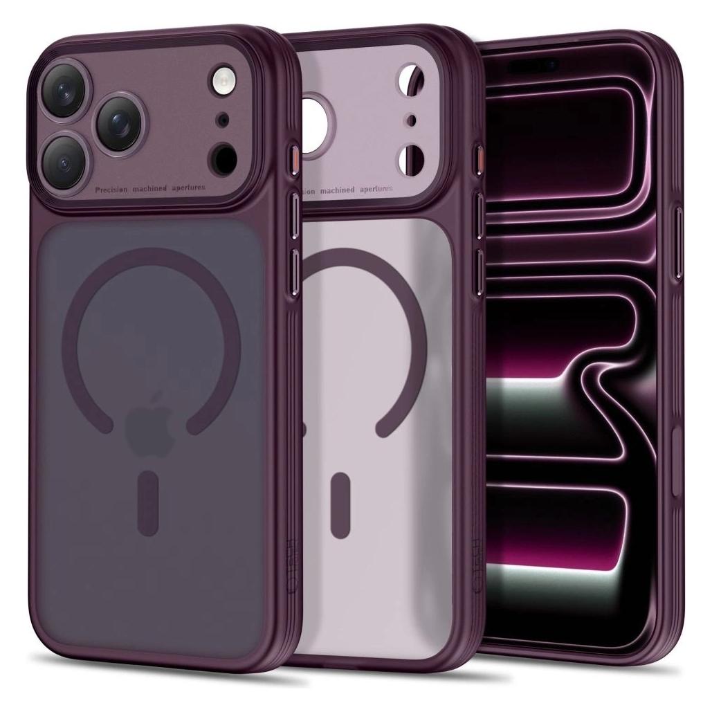 Tech-Protect Magprime Magsafe Cc Iphone 17 Pro / 18 Pro Matte Dunkelkirschfarbe (Apple iPhone 17 Pro, Apple iPhone 18 Pro) (TECH-PROTECT)