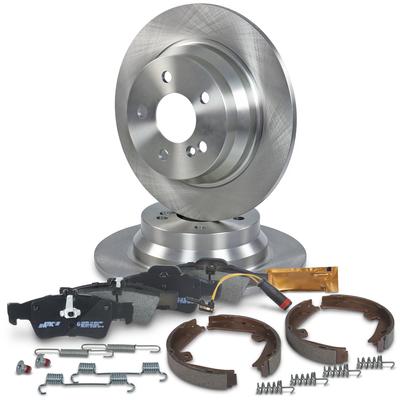 Atec Bremscheiben + Beläge + Bremsbacken + Zubehör Hinten [Hersteller-Nr. 40831003] für Mercedes-Benz