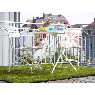 Kunstrasen ANDIAMO "Rasenteppich Nantes, Gesamthöhe ca. 40 mm", grün, B:100cm L:200cm, Polyethylen (PE), Teppiche, realistische Optik, mit Drainagelöchern, strapazierfähig