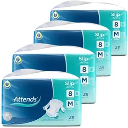 ATTENDS Slip Active 8 medium Box 4X28 St