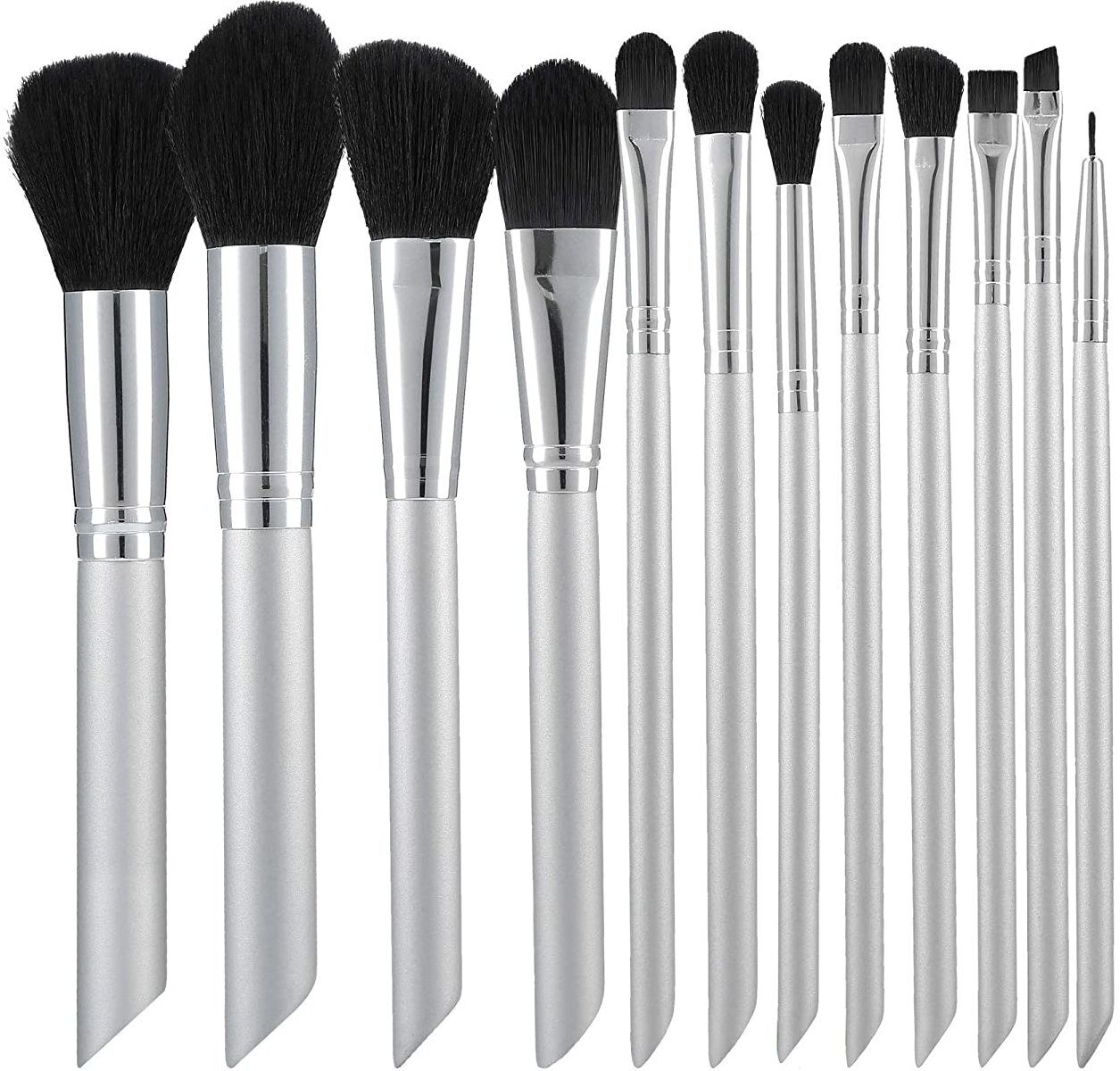 Tools For Beauty Graues Make-up-Pinsel-Set 12-teilig