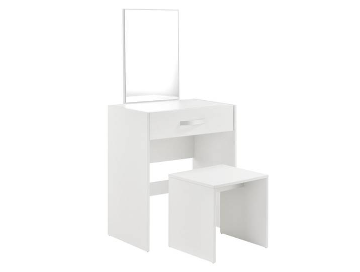 [en.casa] Schminktisch Reykjavik, Weiß, 63x132x39 cm, Schlafzimmer, Schminktische