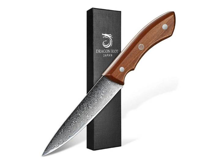 LuxusKollektion Gemüsemesser Gemüsemesser 12cm Damaststahl Ergonomisch
