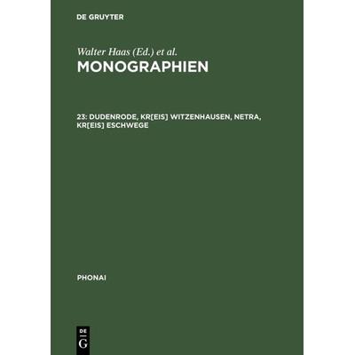 Dudenrode, Kr[eis] Witzenhausen, Netra, Kr[eis] Eschwege, Gebundene Ausgabe von , De Gruyter, 978-3-484-23027-9