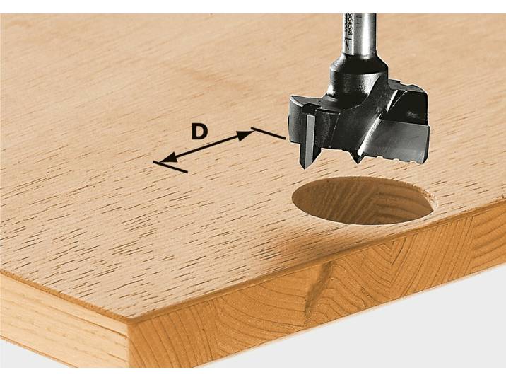 Foret à encastrer Festool HW\, tige de 8 mm\, HW S8 D20 491072