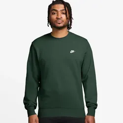 NIKE Club Crew Fleece-Sweatshirt Herren 323 - fir/white 3XL