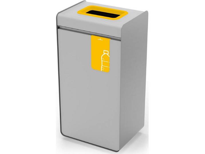 DURABLE Papierkorb Wertstoffsammler DURASORT 55 Liter Plastik - Metall Innenbehälter Kuns