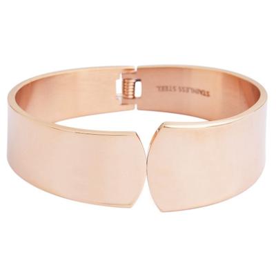 Armreif ADELIA´S "Armband – Armreif aus Edelstahl Ø 5,3 cm cm", rosa (gold), Armbänder, Damen, 5,3cm, Edelstahl, Armreif, Ideal als Geschenk für besondere Anlässe