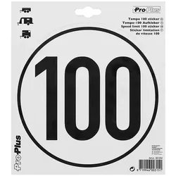 ProPlus 361254 Tempo 100 Aufkleber Sticker Wohnwagen Wohnmobil