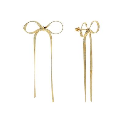 Paar Ohrhänger AMOR "Schmuck Geschenk, Schleife", gold (gelbgoldfarben), Ohrringe, Damen, Edelstahl