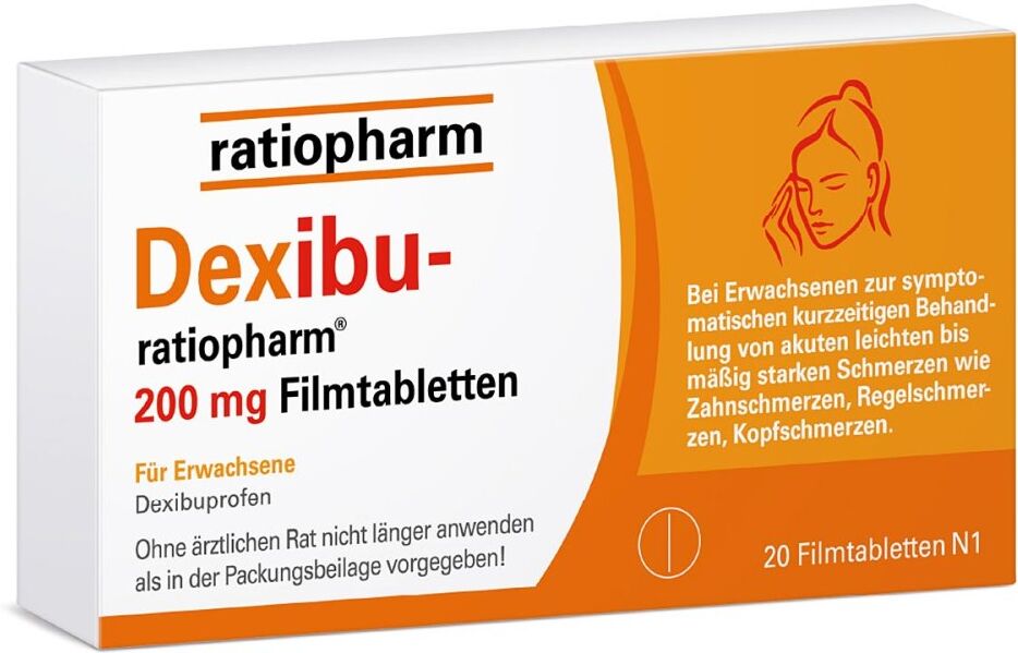 IBU ratiopharm Dexibu-ratiopharm 200 Mg Filmtabletten
