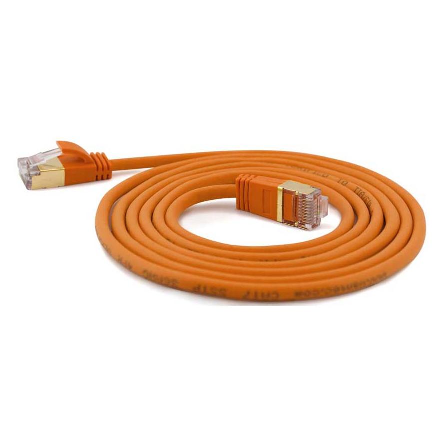 Wantec Extra dünnesCat.7 Rohkabel SSTP Patchkabel (S/FTP, CAT7, 0.50 m) (7144)