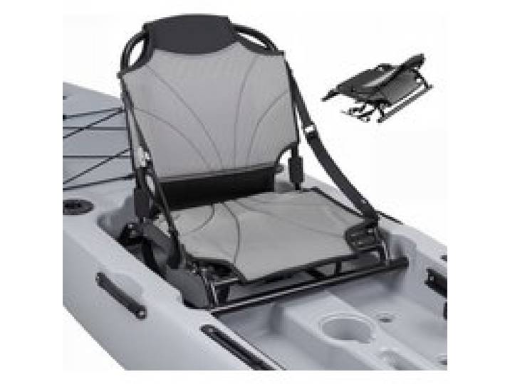 VEVOR Siège de Kayak Universel de 58x52,5x44,5 cm, Dosseret SUP Pliable, pour Paddle Planche à Pagaie Kayak Canoë Gonflable, avec Dossier Réglable, Cadre en Alliage d'Aluminium et Sangles Réglables