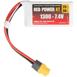 Red Power Modellbau-Akkupack (LiPo) 7.4 V 1300 mAh 25 C Softcase XT60 (1300 mAh, 7.40 V)