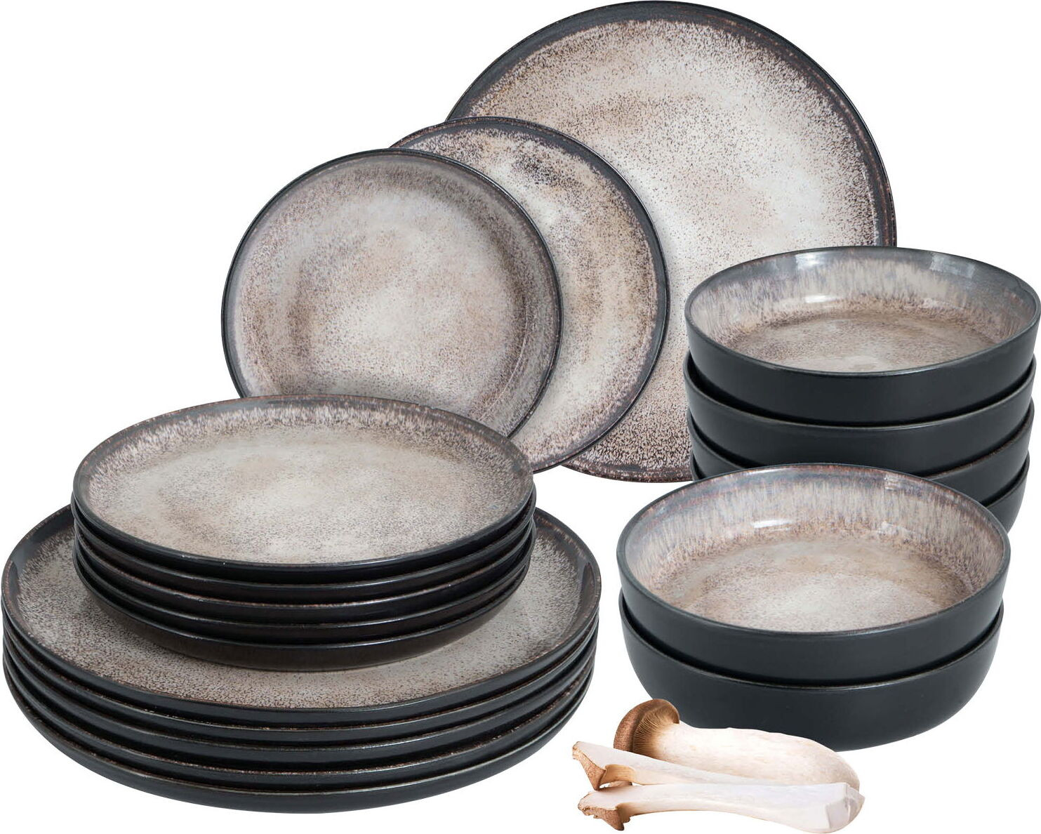 Moritz & Moritz Vida servies, beige, 18-delig