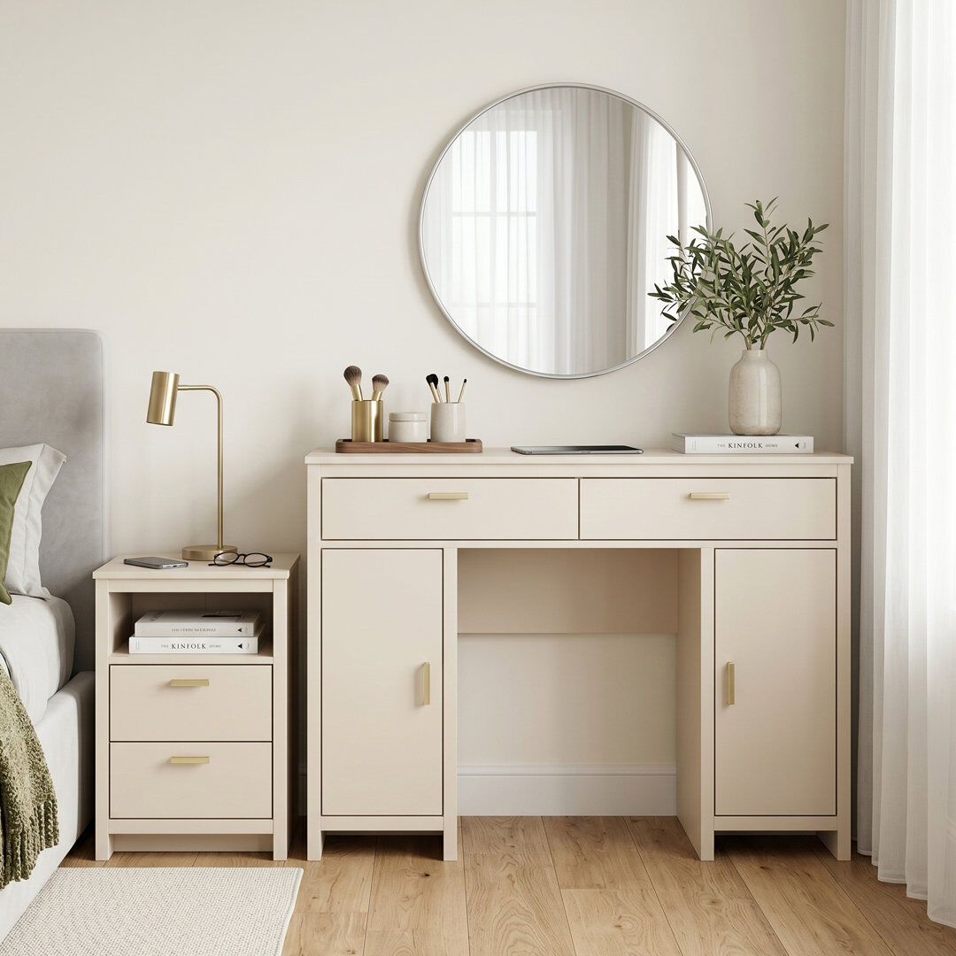 Gracie Oaks Connie Luxe Bedroom Duo Natural