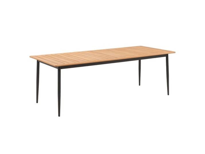 Interliving 7001 Gartentisch 220x95cm Aluminium/Teak Dunkelgrau