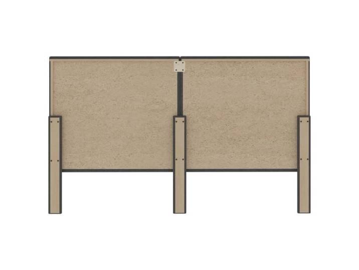 Tête de lit touffetée - KIMISS - Gris foncé - 160x200 cm - Tissu - MDF