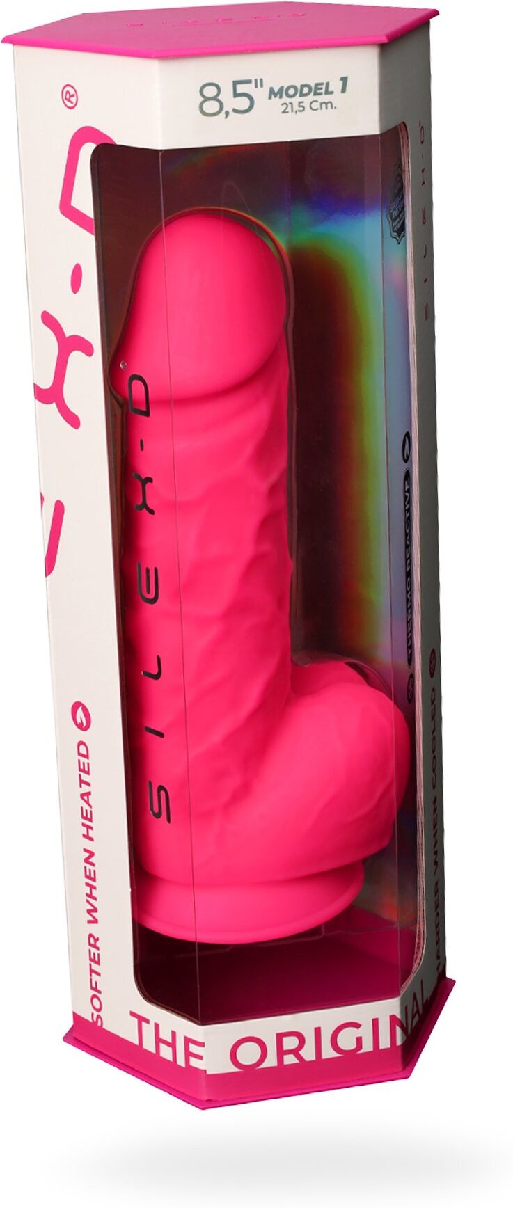 SilexD Gode Réaliste N° 4 - 21,5 cm 8,5" Rose Double Densité
