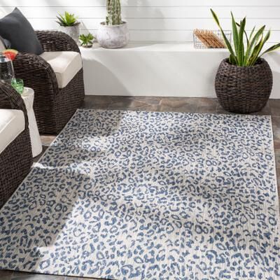 Livabliss Rowdie Indoor/ Outdoor Leopard Print Area Rug