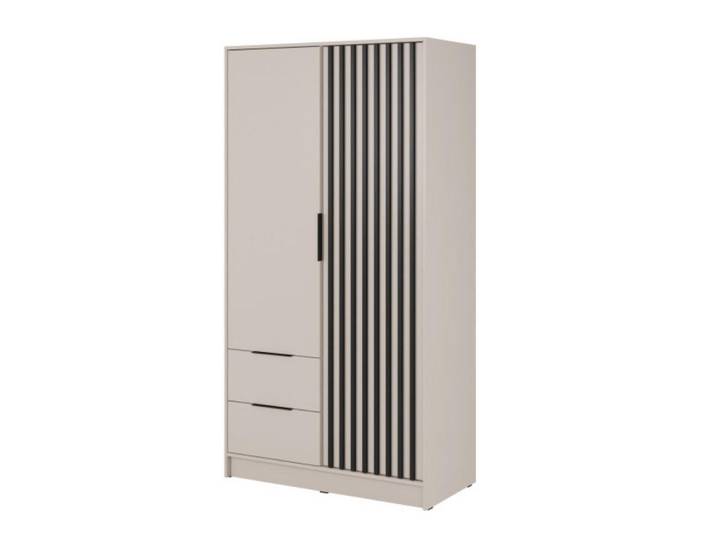 Sepro Meble Schrank Kaschmir Kelly Zweitürig Mit Lamellen 105 cm, 105x200x51 cm, Schlafzimmer, Kleiderschränke, Drehtürenschränke