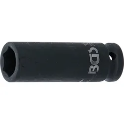 BGS Kraft-Steckschlüssel-Einsatz Sechskant, tief | Antrieb Innenvierkant 12,5 mm...