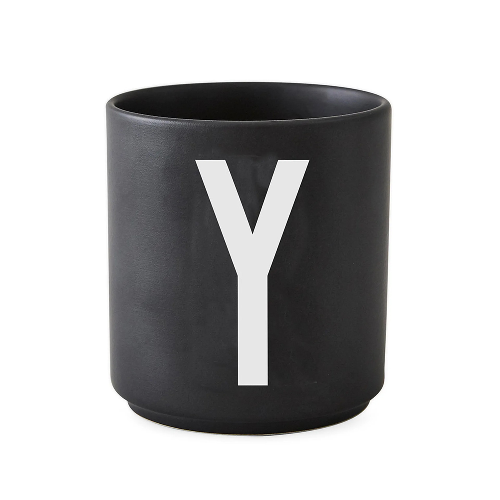 Design Letters keramische beker zwart
