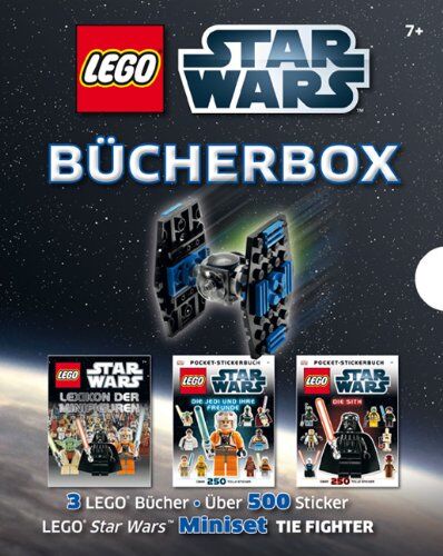 Dorling Kindersley Verlag - LEGO Star Wars Bücher-Box, mit exklusivem TIE-Fighter (limitierte Sonderauflage): 3 LEGO Bücher - Über 500 Sticker - LEGO Star Wars Miniset TIE Fighter - Preis vom 30.09.2026 22:30:23 h