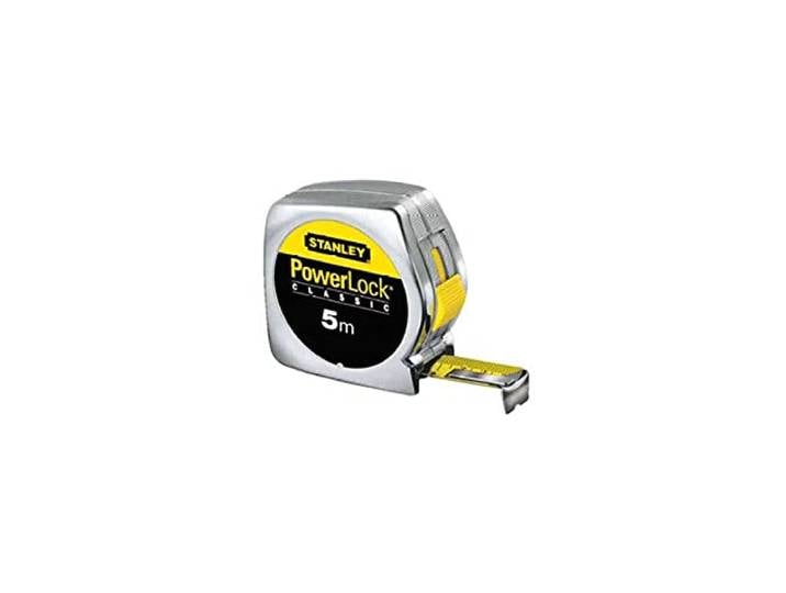 STANLEY 0-33-198 Mesure 8 M X 25 Mm Powerlock Classic Fabriqué En France - Ruban Large - Revêtement Blade Armor Et Mylar - Crochet 3 Rivets - Boitier Abs Antichoc - Blocage De Ruban