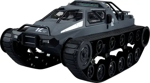 Amewi Grau, Blau 1:12 RC Modellauto Elektro Ketten-Driftfahrzeug RtR 2,4GHz Inkl. Akku und Ladegerät