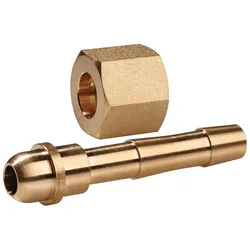 Tecwerk, Schlauchanschluss + Schlauchverbinder, Schlauchanschluss Messing G 3/8 ′′ LW 9 (Schlauchanschluss)