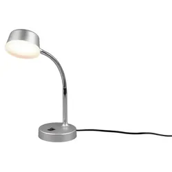Reality Leuchten LED-Tischleuchte Kiko Kunststoff Silber
