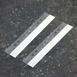 100 Abheftstreifen, 125 x 25 mm, selbstklebend, 100 Stück, PET, transparent