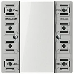 Jung FMLS5002M eNet Funk-Wandsender-Modul, 2fach, F50, Serie LS FM LS 5002 M