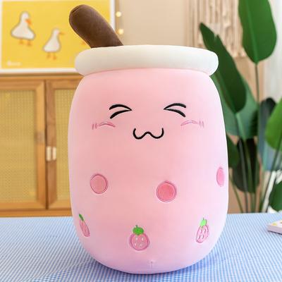 Smart Shopping Spot Kawaii Plush Toys, Soft Boba Plush Bubble Tea Pillow For Babies pink B