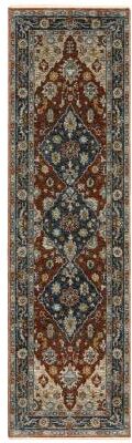 Style Haven Amelie Vintage Medallion Rust/ Blue Indoor Area Rug